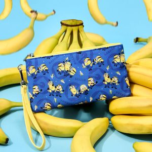 Despicable Me Minions All-Over Print Nylon Zipper Pouch Wristlet