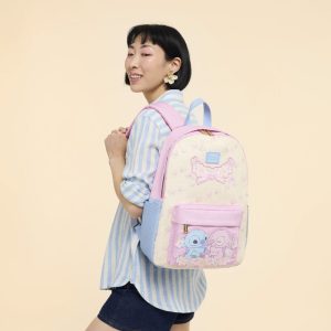Stitch & Angel All-Over Print Nylon Full-Size Backpack