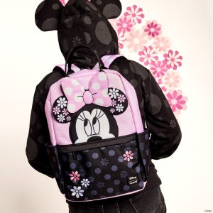 Minnie Mouse Floral Rock The Dots Nylon Full-Size Backpack