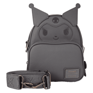 Sanrio Kuromi Monochrome Cosplay Convertible Mini Backpack & Crossbody Bag