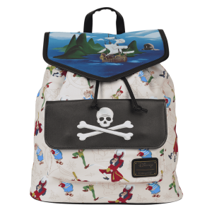 Peter Pan Exclusive Captain Hook Pirate Ship Drawstring Nylon Full-Size Backpack