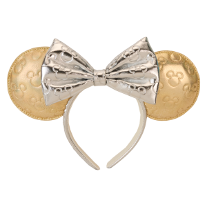 Minnie Mouse Exclusive Metallic Gold & Silver Quilted Ear Headband