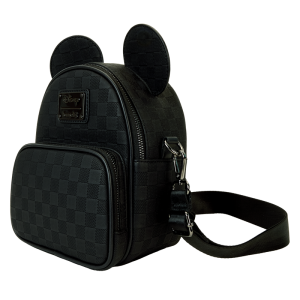 Mickey Mouse Checkered Texture Convertible Mini Backpack & Crossbody Bag