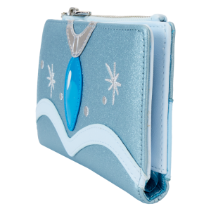 The Princess and the Frog Tiana Blue Gown Glitter Cosplay Flap Wallet